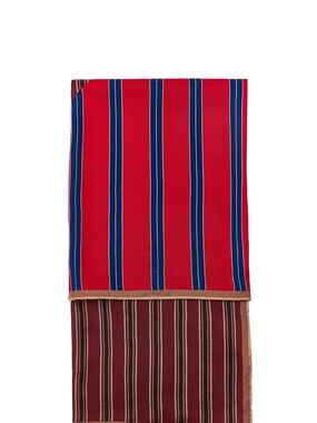 Zara  reversible Striped Red and Blue woman  Scarf